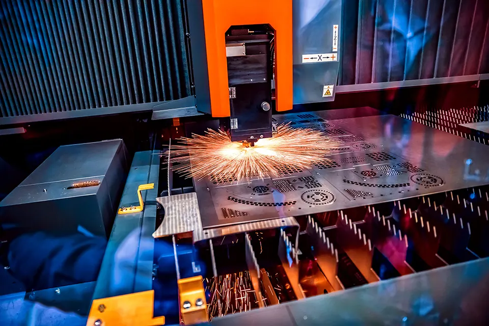 high-definition plasma cutter in action
