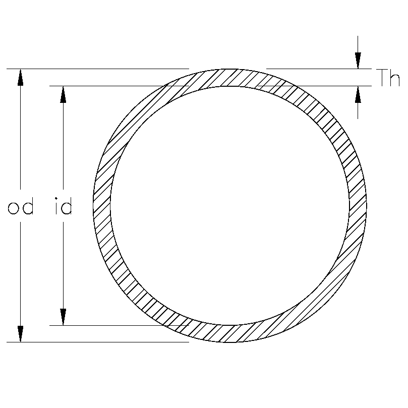 round tube cross section