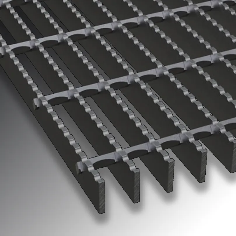 serrated bar grating
