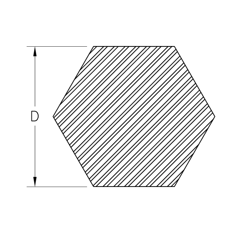 hexagon stock dimensions
