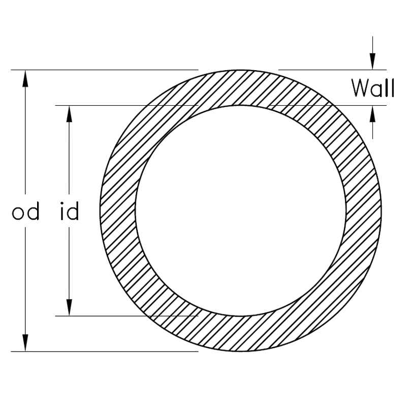 round tubing dimensions